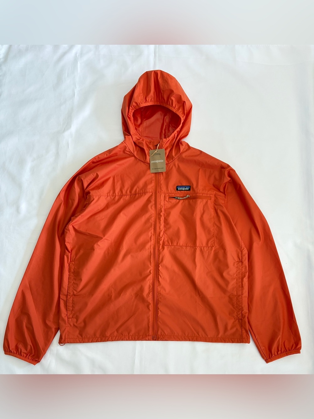$125 Patagonia Light & Variable Jacket Men's Size L Coal Orange